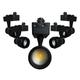 Spot LED sur Rail 15W Multi-angle COB Monophasé NOIR (Pack de 5) - Blanc Froid 6000K - 8000K