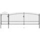 Vidaxl - Cancello da Giardino con Punta a Lancia 5x2,25 m Nero