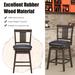 1PC/2PCS/3PCS/4PCS Swivel Bar Stool 24 inch Upholstered Counter Height - Dark Grey