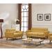 US Pride Furniture Grace Rainbeau Tufted Upholstered Living Room Sofa and Loveseat (Set of 2)