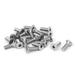 M4x12mm 316 Stainless Steel Flat Head Hex Socket Cap Screw Bolt Fastener 20pcs - Silver Tone