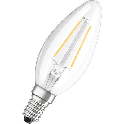 Osram - Filament led Lampe mit E14 Sockel, Kerzenform, Kaltweiss (4000K), 2,50W, Ersatz für