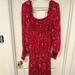 Free People Dresses | Like New Free People Midi Dress. Perfect For Fall! | Color: Pink | Size: L