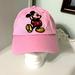 Disney Accessories | Disney Parks Sequined Mickey Pink Hat | Color: Black/Pink | Size: Osbb