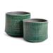 Birch Lane™ Phoenix Pots, Set Of 2 Stone in Green | 6.25 H x 7.75 W x 7.75 D in | Wayfair 80D1062B24FA4C0A864F64A87F315D92