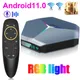 A95X F4 Android 11 Smart TV BOX 8K HD RGB Light Amlogic S905X4 4 go 32 go 64 go 2.4G/5G Dual Wifi