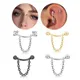 JOCurved Barbell Eyeblogging Ring Boucles d'oreilles Rook Daith Générateurs de cartilage en acier