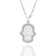 Collier Main de Fatima pour Femme Ras du Cou Accessoire Or et Argent Court Bijoux Fantaisie