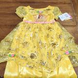 Disney Dresses | Belle Beauty And The Beast Disney Princess Dress Size 2t | Color: Yellow | Size: 2tg