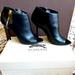 Burberry Shoes | Burberry Peep Toe Ankle Boot | Color: Black/Gold | Size: 9.5