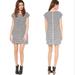 Madewell Dresses | Madewell Black & White Striped Zipline Mini Dress Pockets Xs | Color: Black/White | Size: Xs