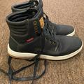 Levi's Shoes | Euc Levis Men’s 9.5 High Top Leather Sneakers Shoes Casual Comfy Insulated | Color: Black | Size: 9.5