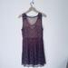 Free People Dresses | Free People Beaded Trapeze Dress | Color: Purple | Size: M