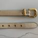 Anthropologie Accessories | Anthropologie Vintage Cream Woven Belt With Gold Beading And Gold Buckle, Small | Color: Gold/Tan | Size: Small