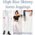 Levi's Jeans | High Rise Skinny Jeans Jeggings Levi’s Jeans Denizen White Jeggings Size | Color: White | Size: 3j