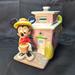 Disney Accents | Disney Direct Minnie Mouse's Urban House Vintage Ceramic Cookie Jar | Color: Green/Pink | Size: Os