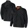 Men's NFL x Staple Black Cleveland Browns Coaches Full-Snap Jacket