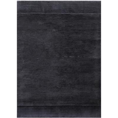 Wollteppich LUXOR STYLE "Noblesse" Gr. 6, grau (anthrazit), B:200cm H:20mm L:300cm, Wolle, Teppiche, reine Wolle, handgeknüpft, Wohnzimmer Image