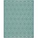 Nourison Indoor/Outdoor 7' x 10' Aqua/Teal Area Rug - Nourison 99446045188