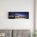 East Urban Home 'Manhattan Bridge, Lower Manhattan, New York City, New York State' Photographic Print on Canvas in Black/Blue | Wayfair