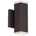 WAC Block 8" High Bronze Dark Sky Linear Modern Outdoor Wall Light