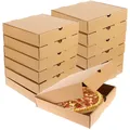 Boîtes à pizza en carton ondulé pour restaurant et maison 12 pièces 7.3x7.3x1.57 pouces