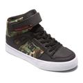 Sneaker DC SHOES "Pure High-Top EV" Gr. 4,5(35,5), grün (black camo) Kinder Schuhe Skaterschuh Sneakerboots Schnürboots Sneaker