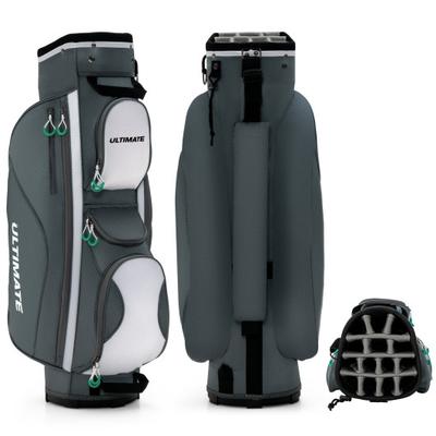 Costway 14 Dividers Golf Cart Bag with 7 Zippered ...