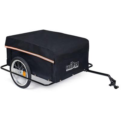 Wiltec - Fahrrad Lastenanhänger 139x88x60 cm bis 65 kg, Fahrradanhänger mit Radschutz Rahmen, Image