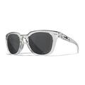 Wiley X | WX Ultra | Sonnenbrille Damen | Grau Gläser/Glänzend Transparent Hellgrau Gestell │ Sonnenbrille Damen Polarisiert │ Sport Outdoor Fahrradbrille | 100% UV-Schutz