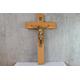Kreuz Jesus Religiös Kruzifix alt 70er Jahre Holzkreuz GDR