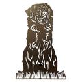 Figur Berner Sennenhund Höhe ca. 80 cm Gartenstecker Rost-Deko Hundefigur