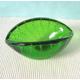 Aschenbecher Murano Bullicante Stil Glas Bubbles lemon green 60er Jahre Sixties Mid Century Modernist Glas Vintage VTG