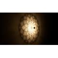 LED Wandleuchte Heilige Geometrie Torus Vortex - Holz Lampenschirm Schattenbild- Schatten Deckenleuchte Mandala