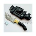 Büffel Trekker Messer | Premium Damaszener Jagdmesser | Elite Damast-Stahl Messer | Original Damast Klinge | Damascus Trekking Knife | DHK96