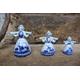 3er Set Delft Wasserträgerinnen Figuren Porzellan Vintage Holland