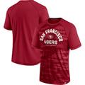 Men's Fanatics Branded Scarlet San Francisco 49ers Hail Mary Raglan T-Shirt