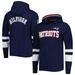 Men's Tommy Hilfiger Navy/White New England Patriots Alex Long Sleeve Hoodie T-Shirt
