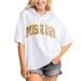 Women's Gameday Couture White Missouri Tigers Flowy Lightweight Short Sleeve Hooded Top