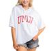 Women's Gameday Couture White UNLV Rebels Flowy Lightweight Short Sleeve Hooded Top