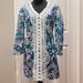 Lilly Pulitzer Dresses | Lily Pulitzer Womens Mini Dress Longsleeve Size Xs | Color: Blue/White | Size: Xs