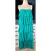 Anthropologie Dresses | Anthropologie Tiered Ruffled Midi Dress M | Color: Blue/Green | Size: M