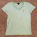 Ralph Lauren Tops | Mint Green & Orange Ralph Lauren V Neck | Color: Green/Orange | Size: M