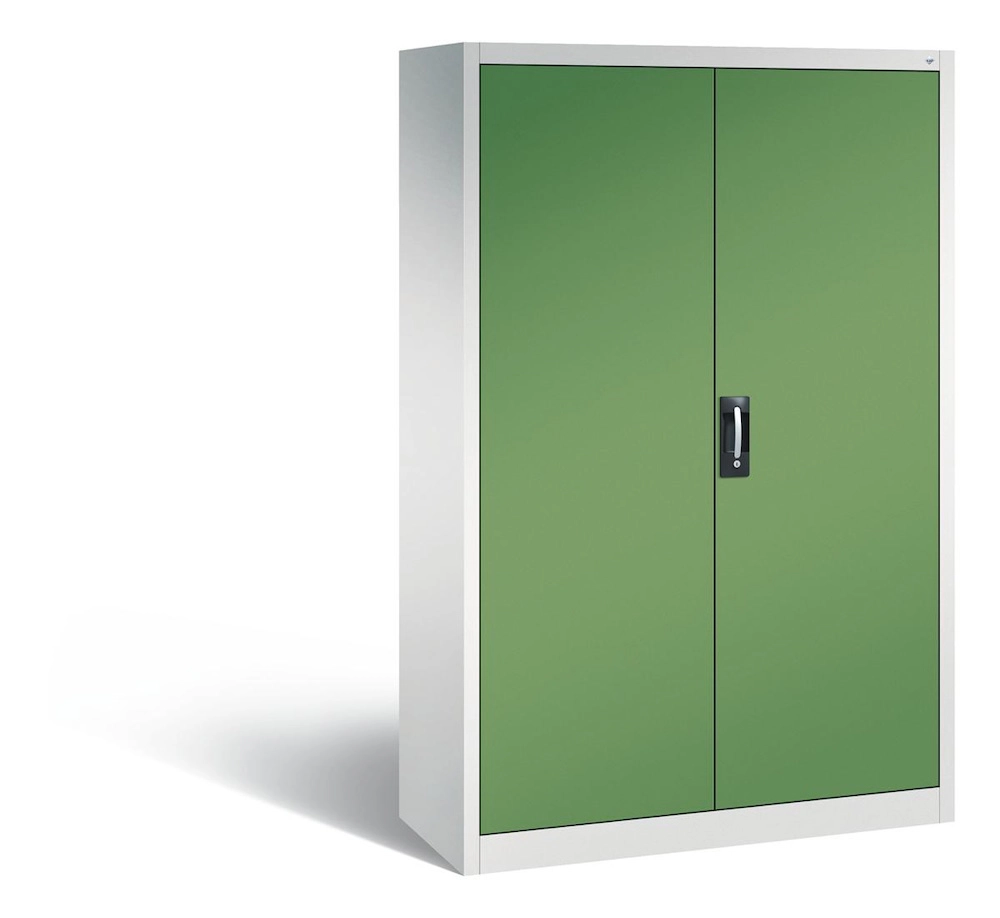 C+P Werkstattschrank mit 3 Schubladen | HxBxT 195x120x50cm | Lichtgrau/Resedagrün von PROREGAL Image