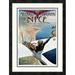 Global Gallery 'Meeting d’Aviation/Nice' by Charles Leonce Brosse Framed Vintage Advertisement Paper in Blue/Green | Wayfair DPF-294656-22-119