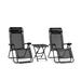 Arlmont & Co. Katica Foldable & Reclining Zero Gravity Chair Metal in Black | 44 H x 25 W x 32 D in | Wayfair 64119E76174A4F21A6BA321C83A0BBF5