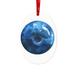 The Holiday Aisle® Blueberry Holiday Shaped Ornament Ceramic/Porcelain in Blue/White | 3.15 H x 2.36 W x 0.12 D in | Wayfair