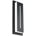 Midnight 16"H x 5.5"W 1-Light Outdoor Wall Light in Black