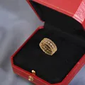 Bague rétro en zirconium anneau ajouré style coréen bijou de fête cadeau d'anniversaire nouvelle