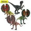 Figurine de dinosaure modèle réaliste Dilophosaurus Velociraptor figurines d'action Jurassic World